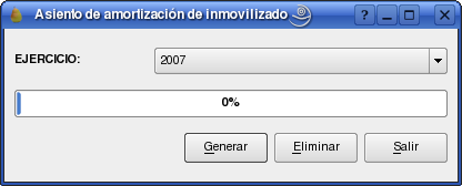 Asiento de amortizaciones