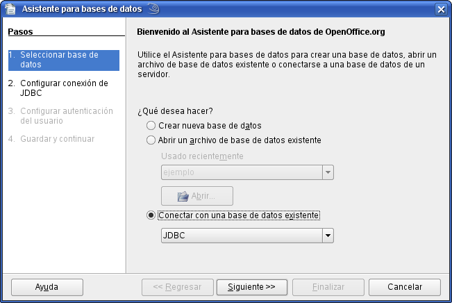 Asistente bd ooo