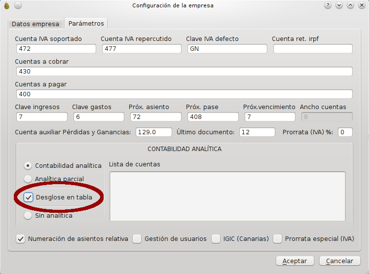 configuracion