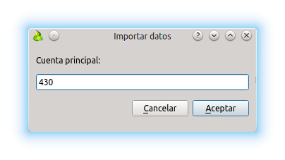 Petición cuenta principal