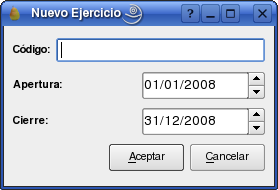 Diálogo nuevo ejercicio